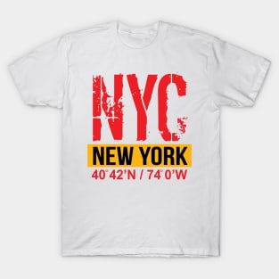 'New York City USA Flag NY' New York City Gift T-Shirt